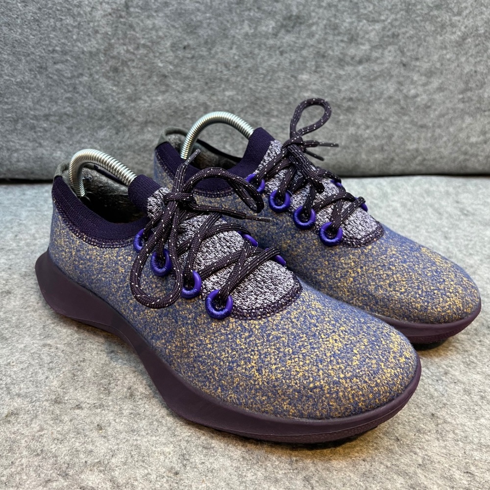Allbirds Wool Runner Sneakers Purple Knit Everyday Walking Shoes Purple Womens 9